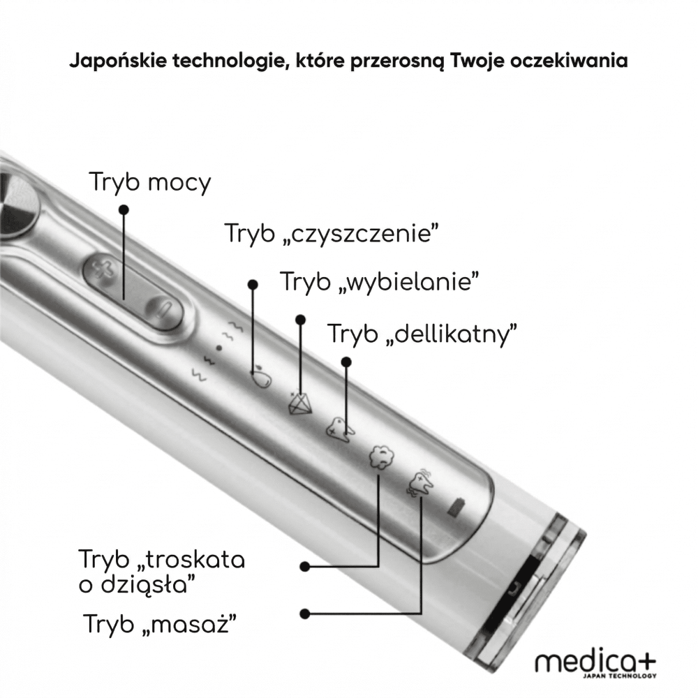 Szczoteczka ultradźwiękowa MEDICA+ PROBRUSH 9.0 white (Japonia)