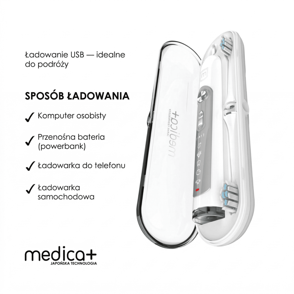 Szczoteczka ultradźwiękowa MEDICA+ PROBRUSH 9.0 white (Japonia)