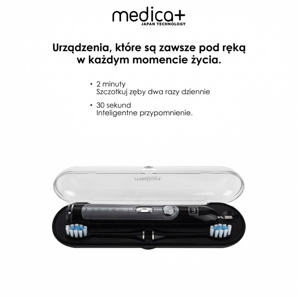 Szczoteczka ultradźwiękowa MEDICA+ PROBRUSH 9.0 black (Japonia)