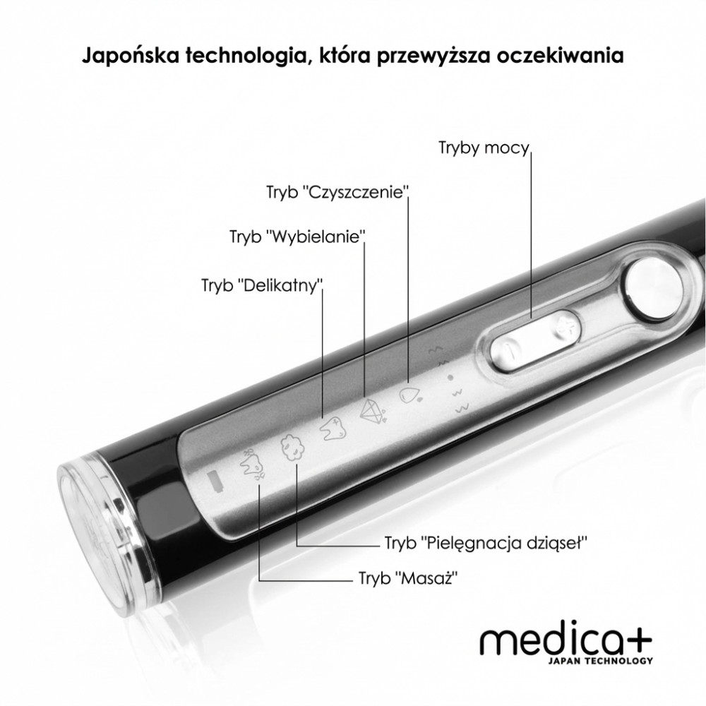 Szczoteczka ultradźwiękowa MEDICA+ PROBRUSH 9.0 black (Japonia)
