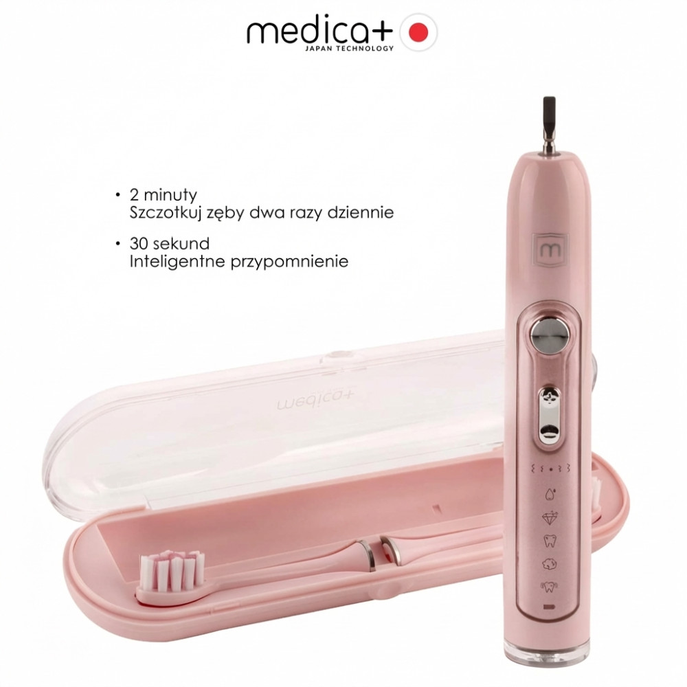 Szczoteczka ultradźwiękowa MEDICA+ PROBRUSH 9.0 w kolorze fuksja (Japonia)