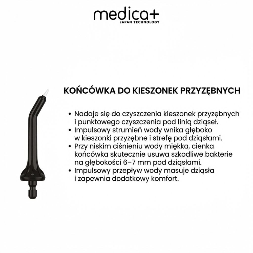 Zestaw końcówek do irygatora MEDICA+ Prowater Clean 7.0 (Japonia)