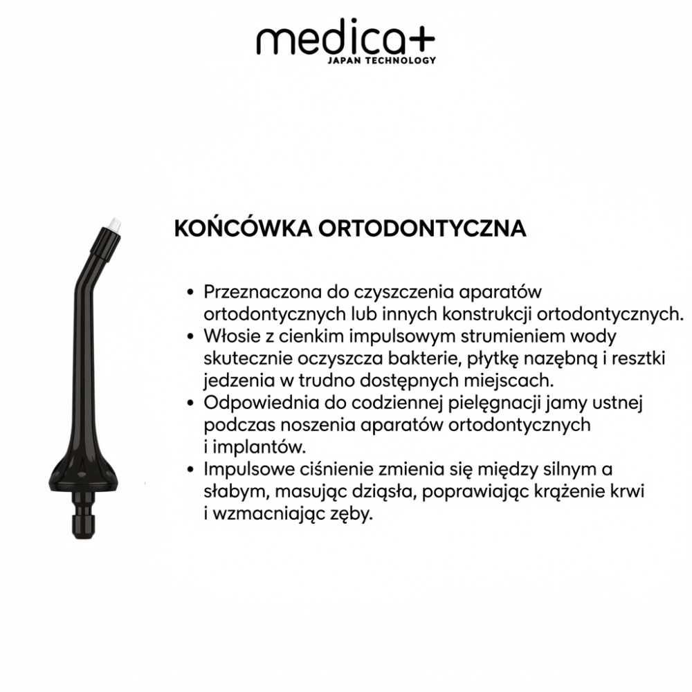 Zestaw końcówek do irygatora MEDICA+ Prowater Clean 7.0 (Japonia)