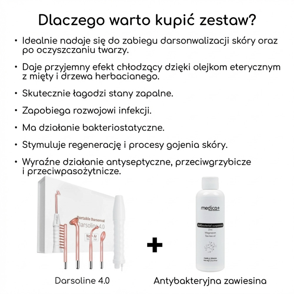 Przenośny aparat darsonwalowy MEDICA+ DARSOLINE 4.0 (Japonia)