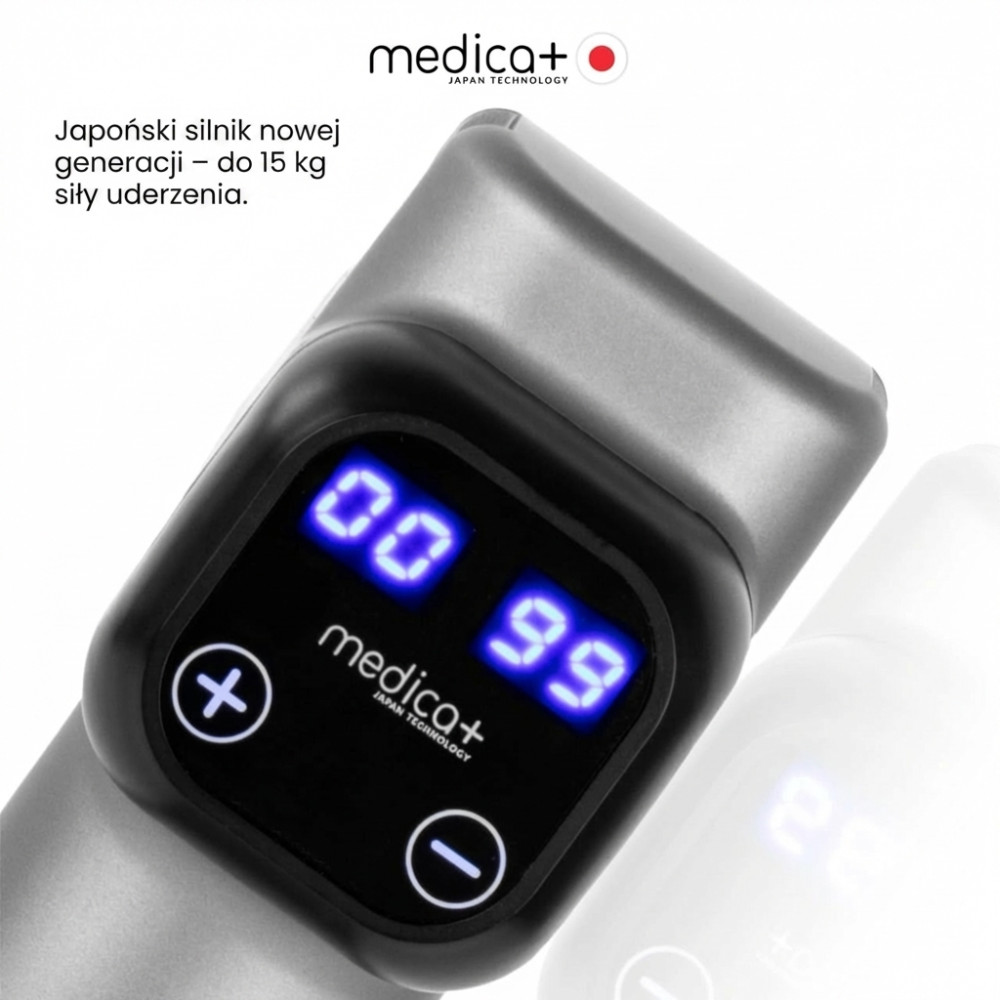 Ręczny masażer udarowy do ciała i mięśni MEDICA+ MassHand Pro 6.0 (Japonia)