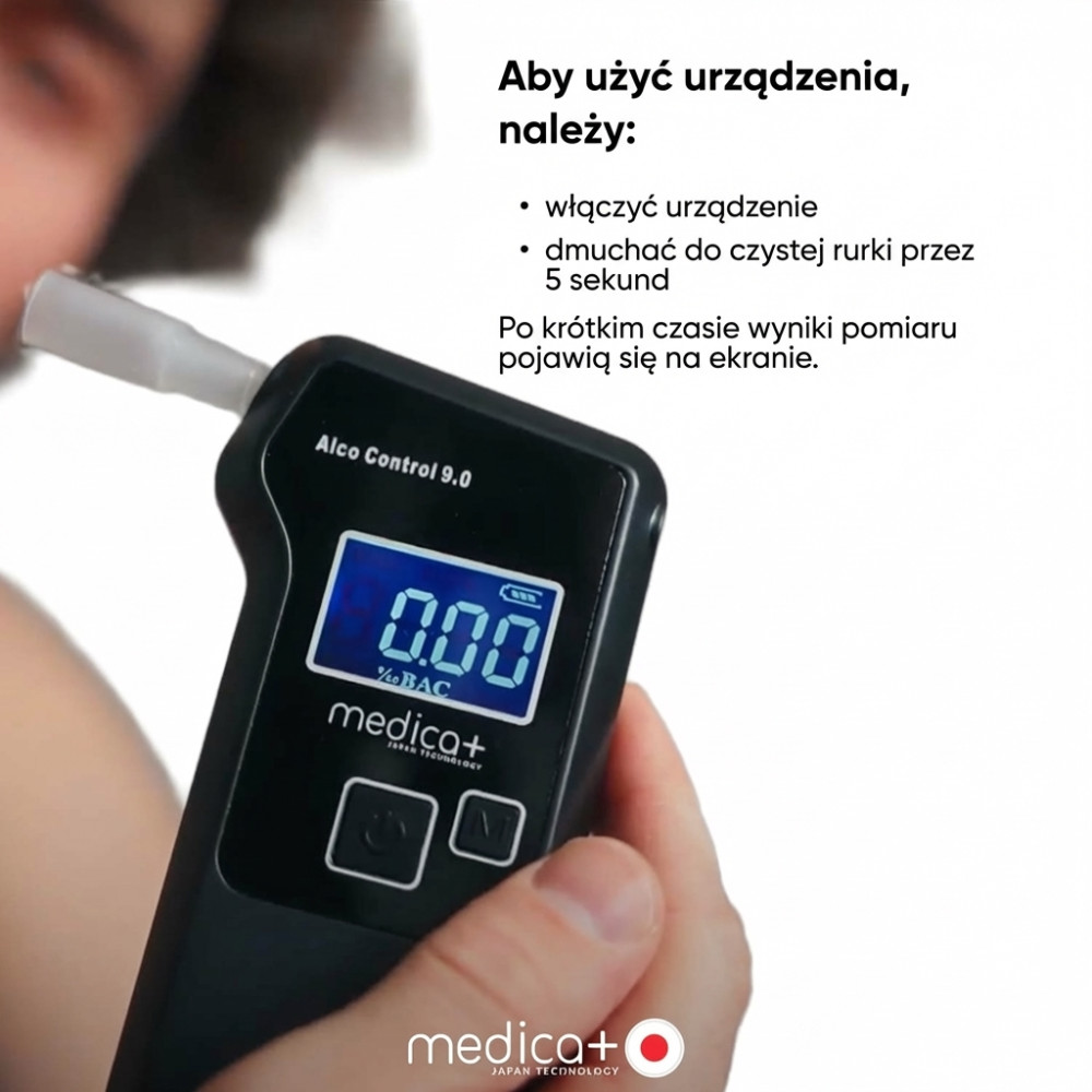 Alkomat elektrochemiczny MEDICA+ Alco Control 9.0 PRO (Japonia)