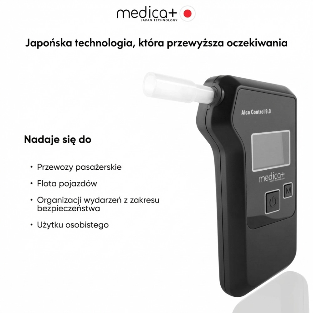 Alkomat elektrochemiczny MEDICA+ Alco Control 9.0 PRO (Japonia)