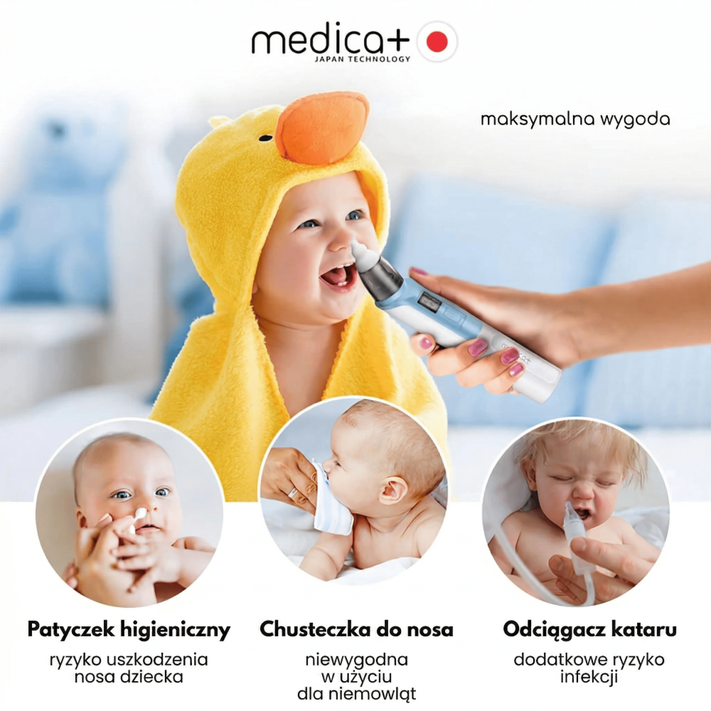 Aspirator do nosa MEDICA+ NOSE CLEANER 6.0 niebieski (Japonia)