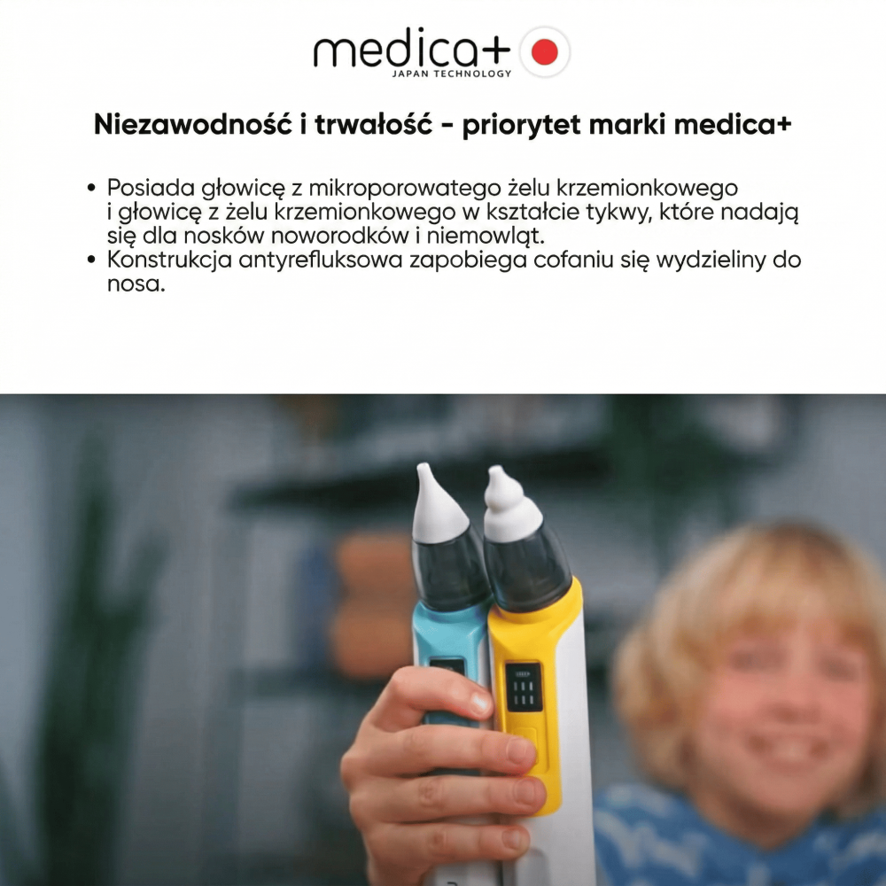 Aspirator do nosa MEDICA+ NOSE CLEANER 6.0 niebieski (Japonia)
