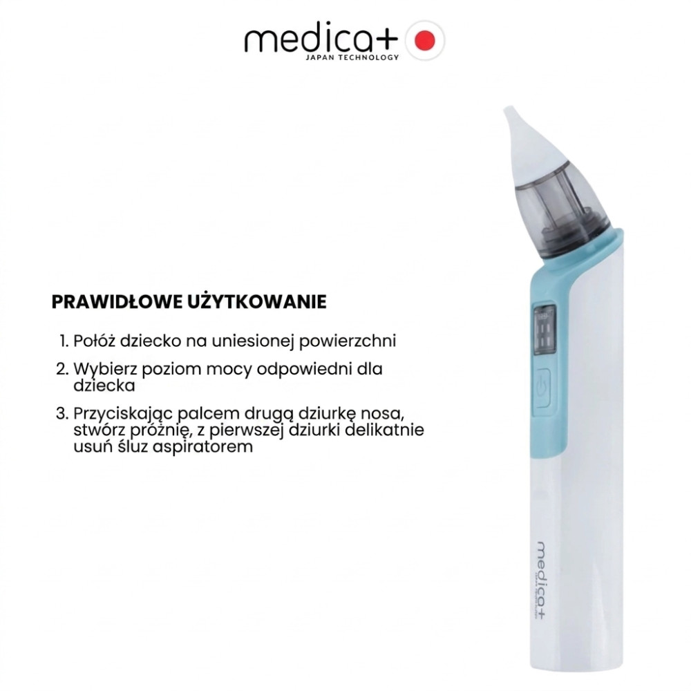 Aspirator do nosa MEDICA+ NOSE CLEANER 6.0 niebieski (Japonia)
