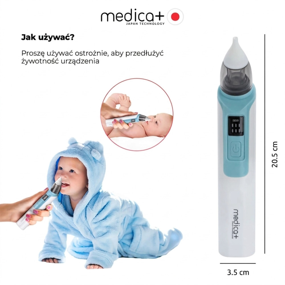 Aspirator do nosa MEDICA+ NOSE CLEANER 6.0 niebieski (Japonia)