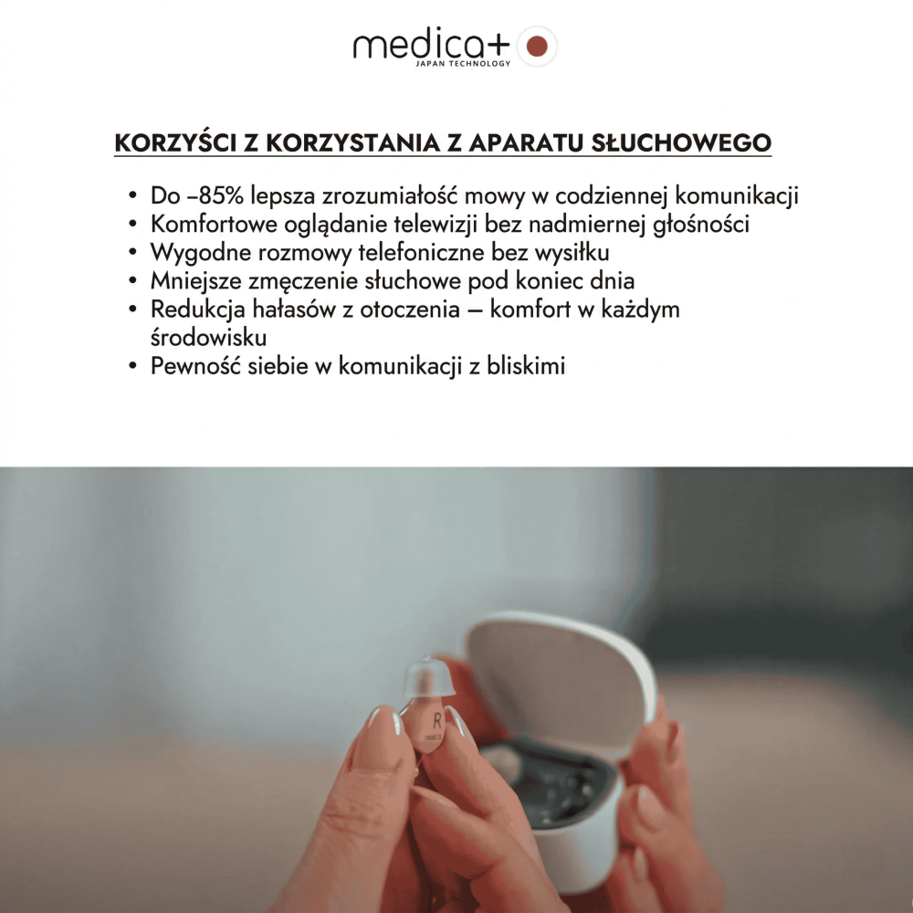Uniwersalny aparat słuchowy MEDICA+ Sound Control 16 (Japonia)