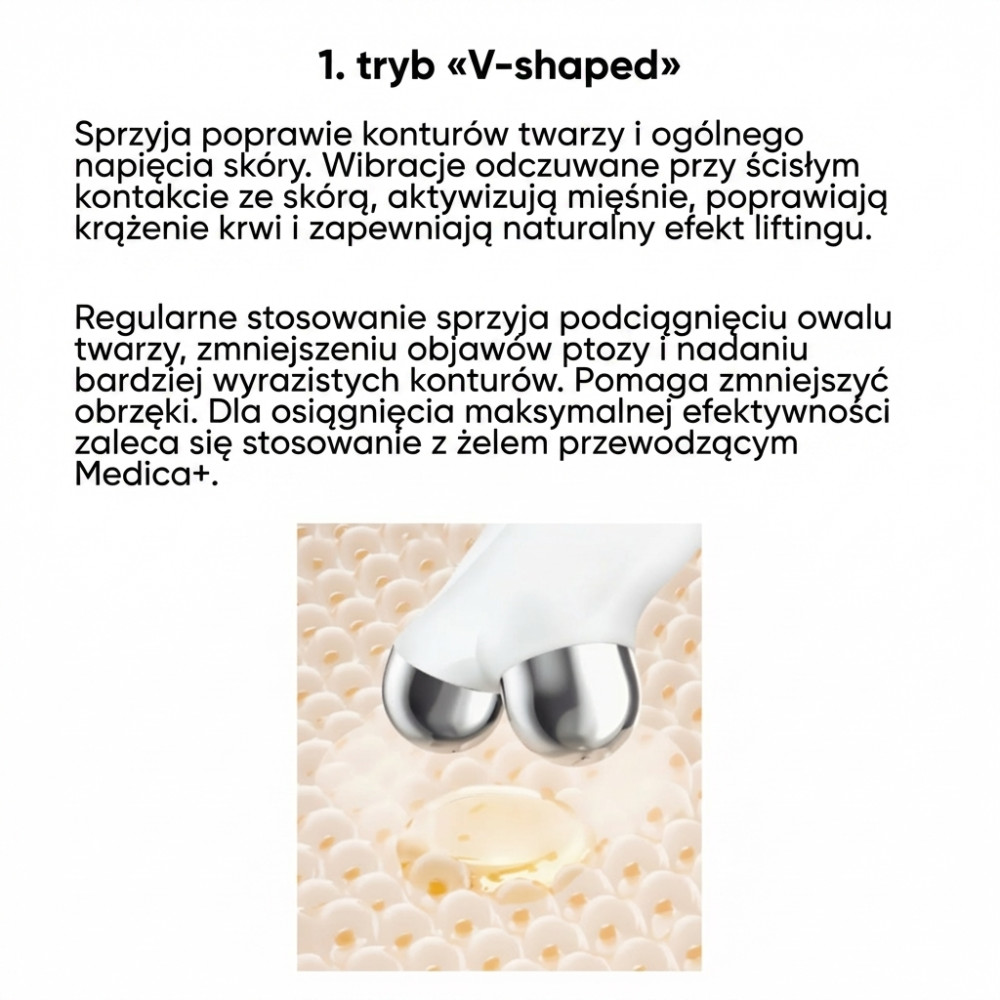 Lifting mikroprądowy MEDICA+ Skin Lifting 6.0 white (Japonia)