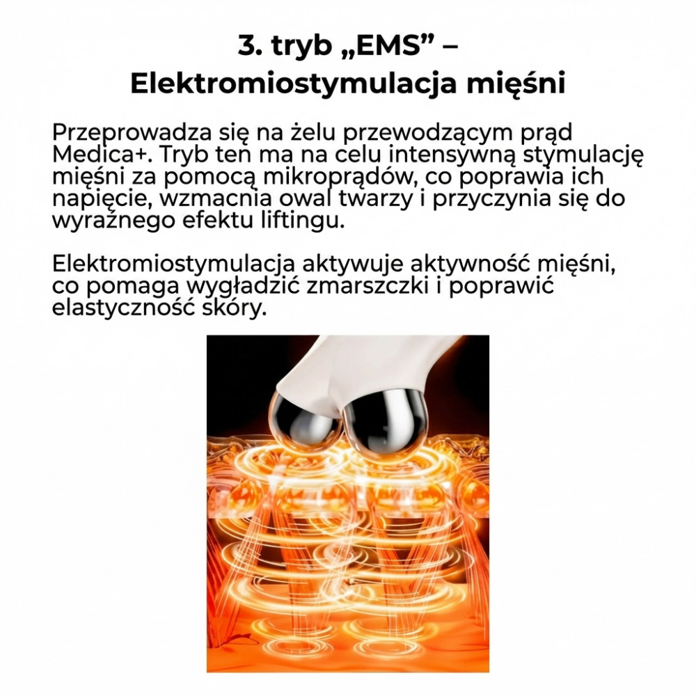 Lifting mikroprądowy MEDICA+ Skin Lifting 6.0 white (Japonia)
