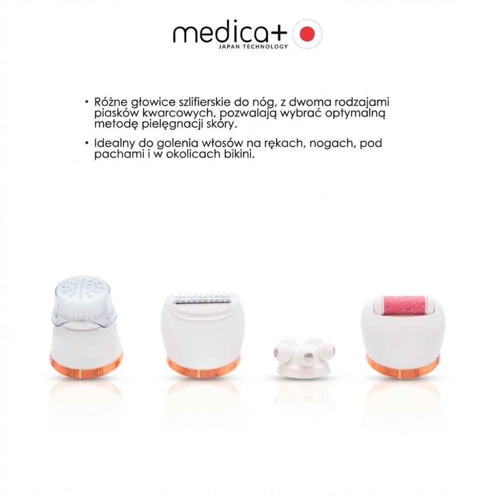 Elektryczny pilnik-pumeks 4 w 1 MEDICA+ BodyControl 4v1 (Japonia)