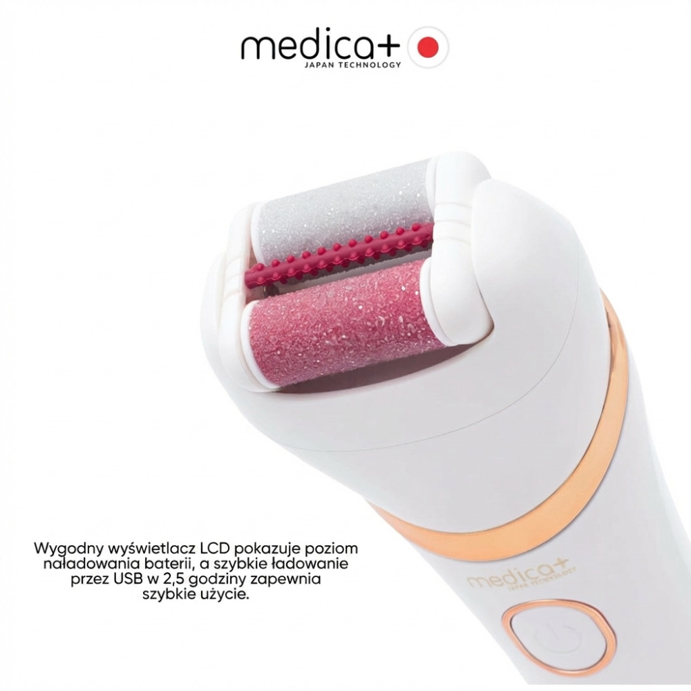 Elektryczny pilnik-pumeks 4 w 1 MEDICA+ BodyControl 4v1 (Japonia)
