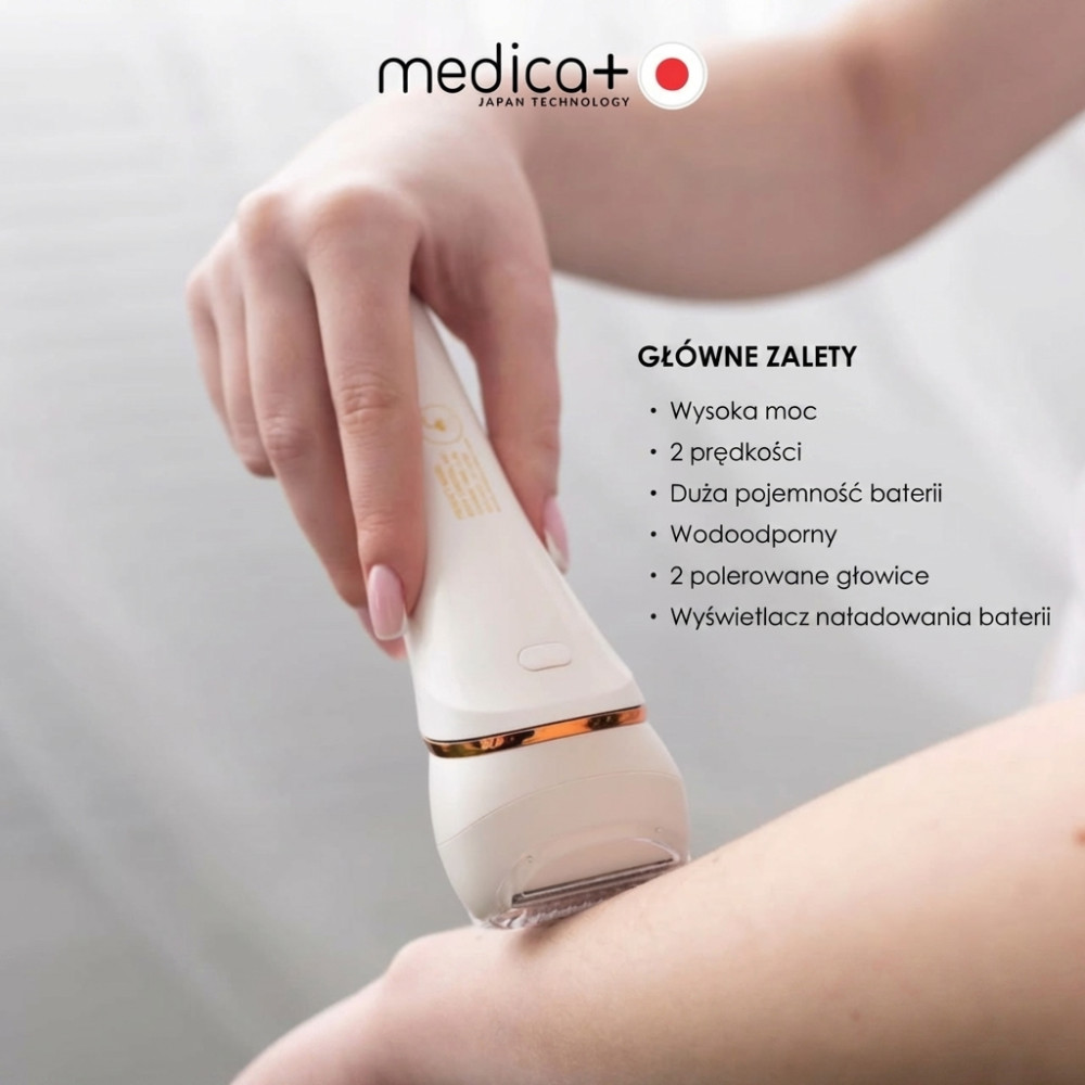 Elektryczny pilnik-pumeks 4 w 1 MEDICA+ BodyControl 4v1 (Japonia)