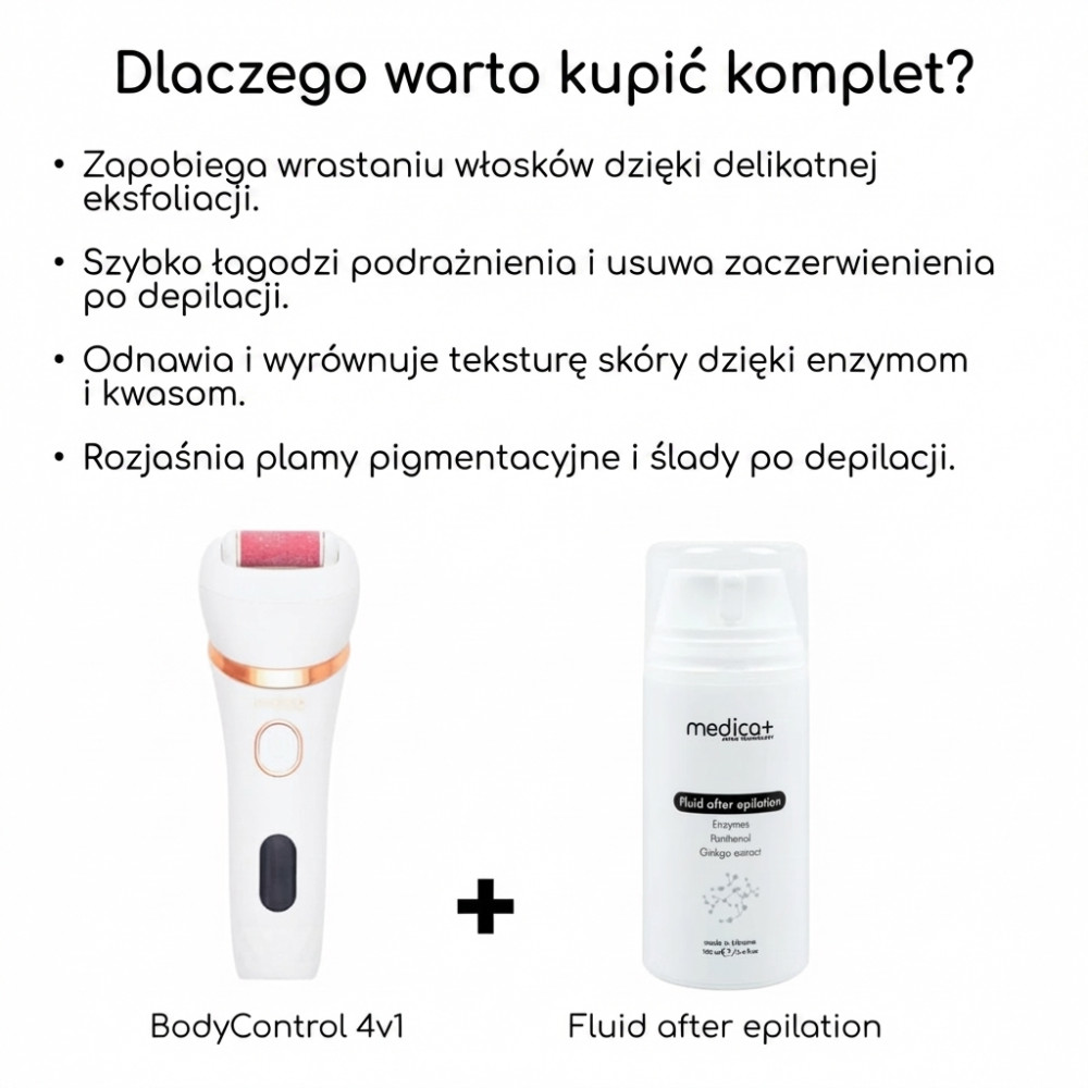 Elektryczny pilnik-pumeks 4 w 1 MEDICA+ BodyControl 4v1 (Japonia)