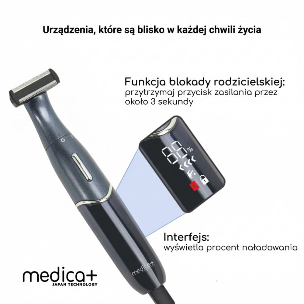Trymer elektryczny 4 w 1 MEDICA+ Trimmer 8.0 (Japonia)