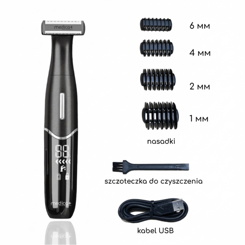 Trymer elektryczny 4 w 1 MEDICA+ Trimmer 8.0 (Japonia)