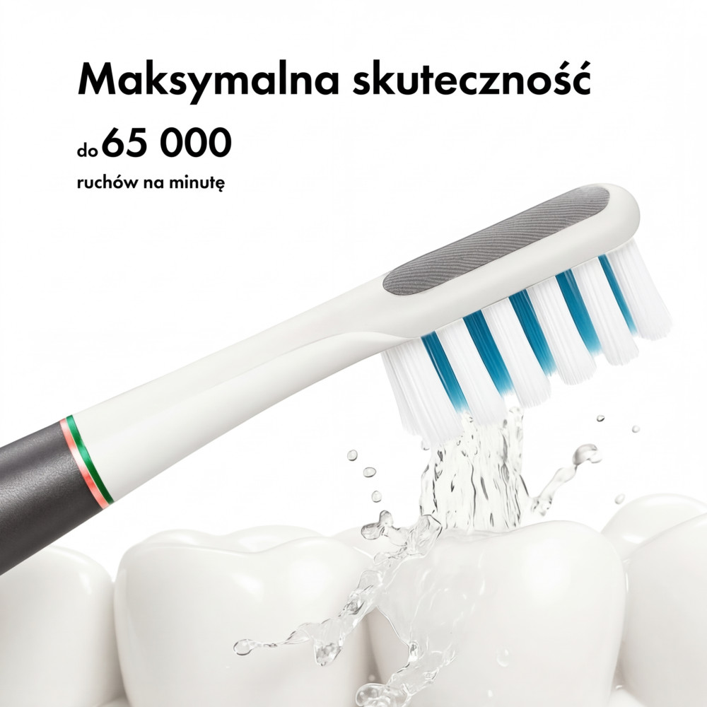 Wybielająca szczoteczka soniczna MEDICA+ Lux 10ХN Aluminum Portable Grey (Japonia)