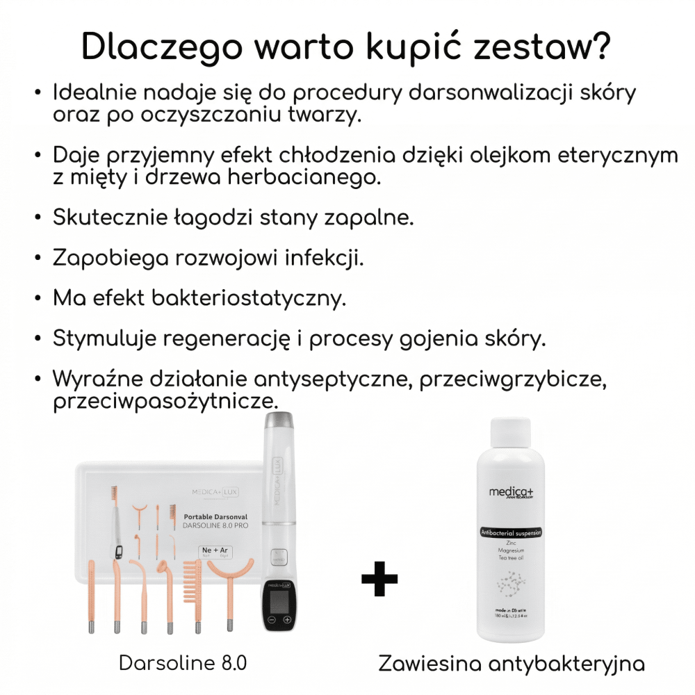 Aparat Darsonval MEDICA+ Lux Darsoline 8.0 (Japonia)