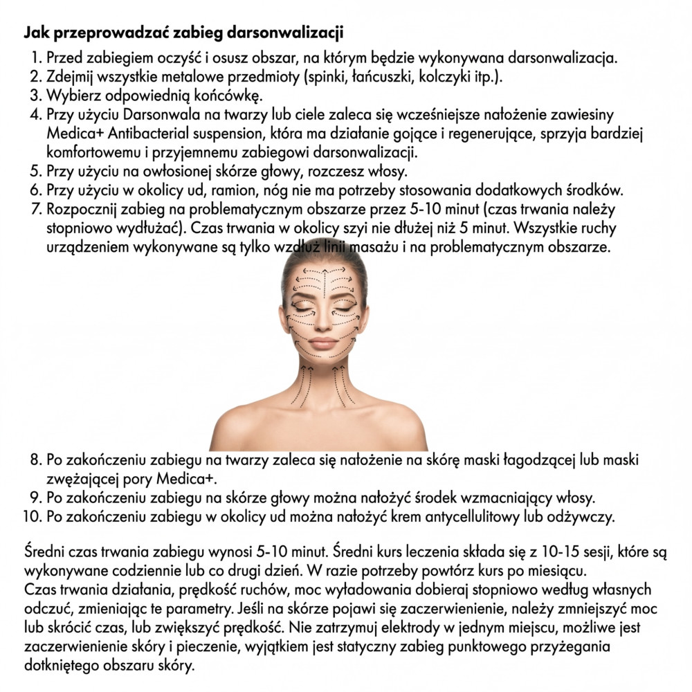 Aparat Darsonval MEDICA+ Lux Darsoline 8.0 (Japonia)