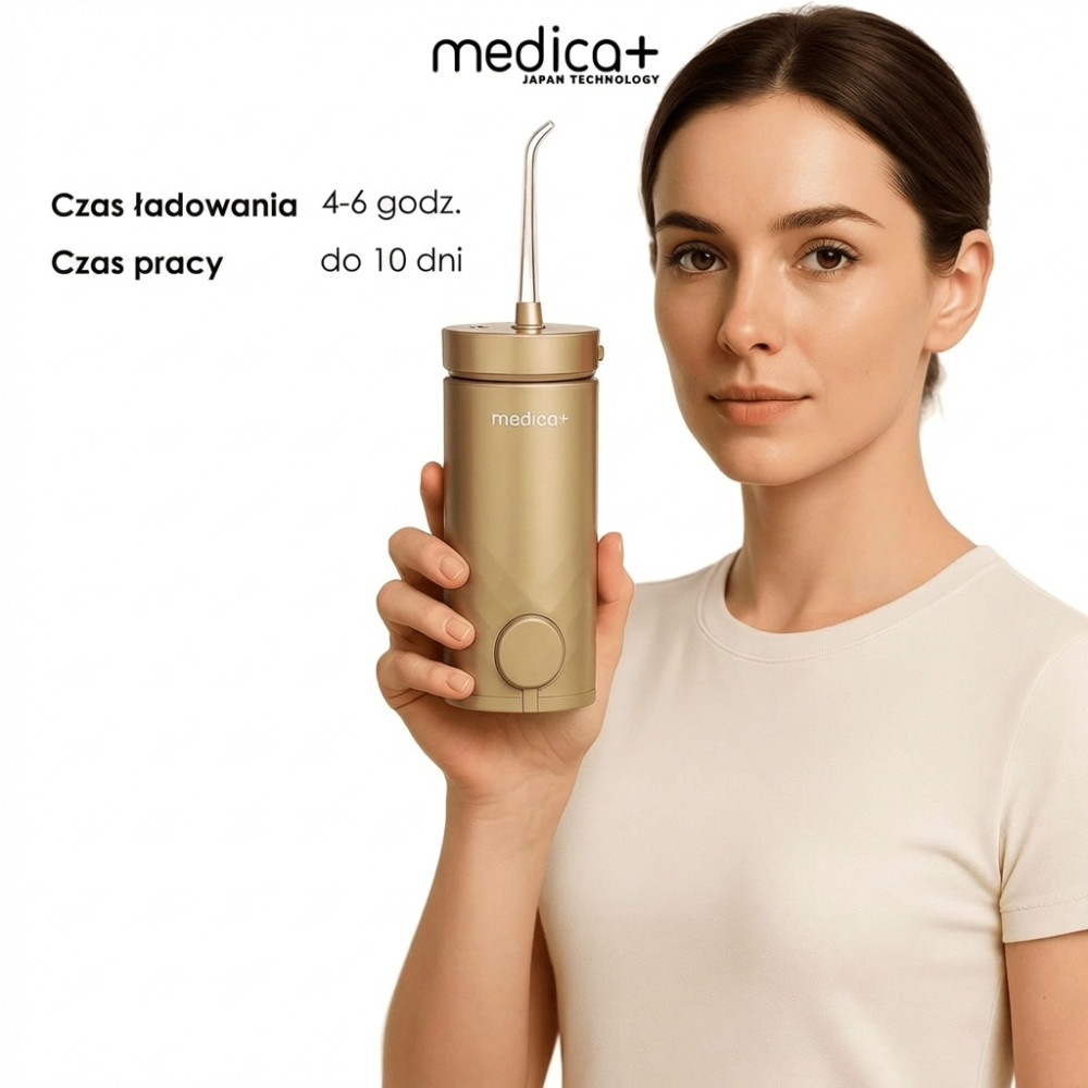 Przenośny irygator MEDICA+ Lux Prowater 10 Gold Soft Touch (Japonia)