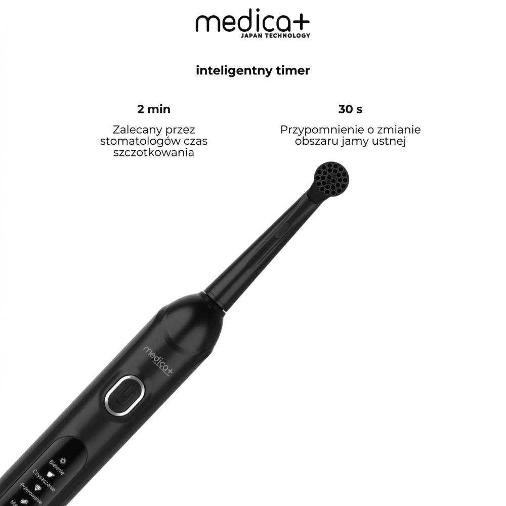 Elektryczna szczoteczka MEDICA+ ProBrush XO Carbon Soft Touch (black) (Japonia)