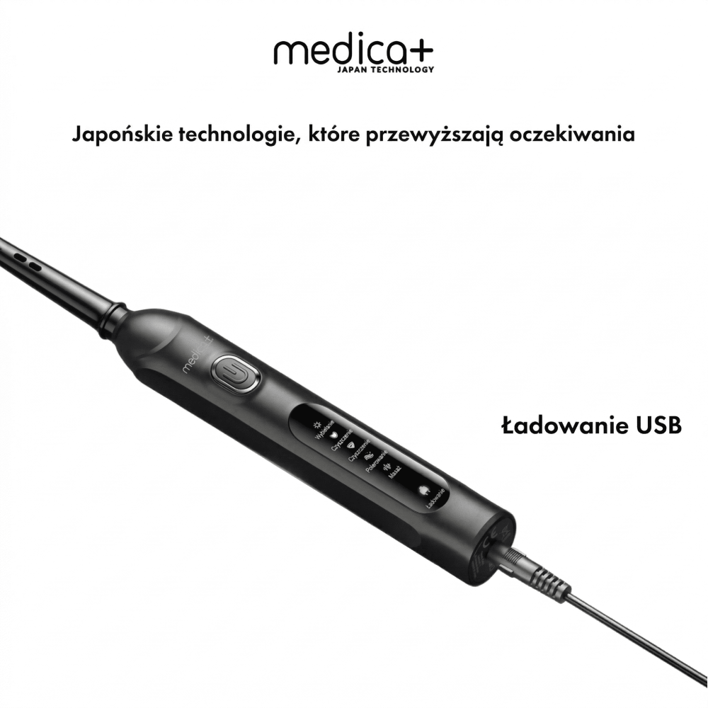 Elektryczna szczoteczka MEDICA+ ProBrush XO Carbon Soft Touch (black) (Japonia)