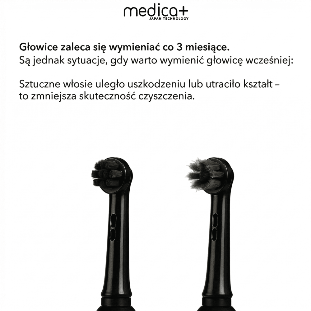 Elektryczna szczoteczka MEDICA+ ProBrush XO Carbon Soft Touch (black) (Japonia)