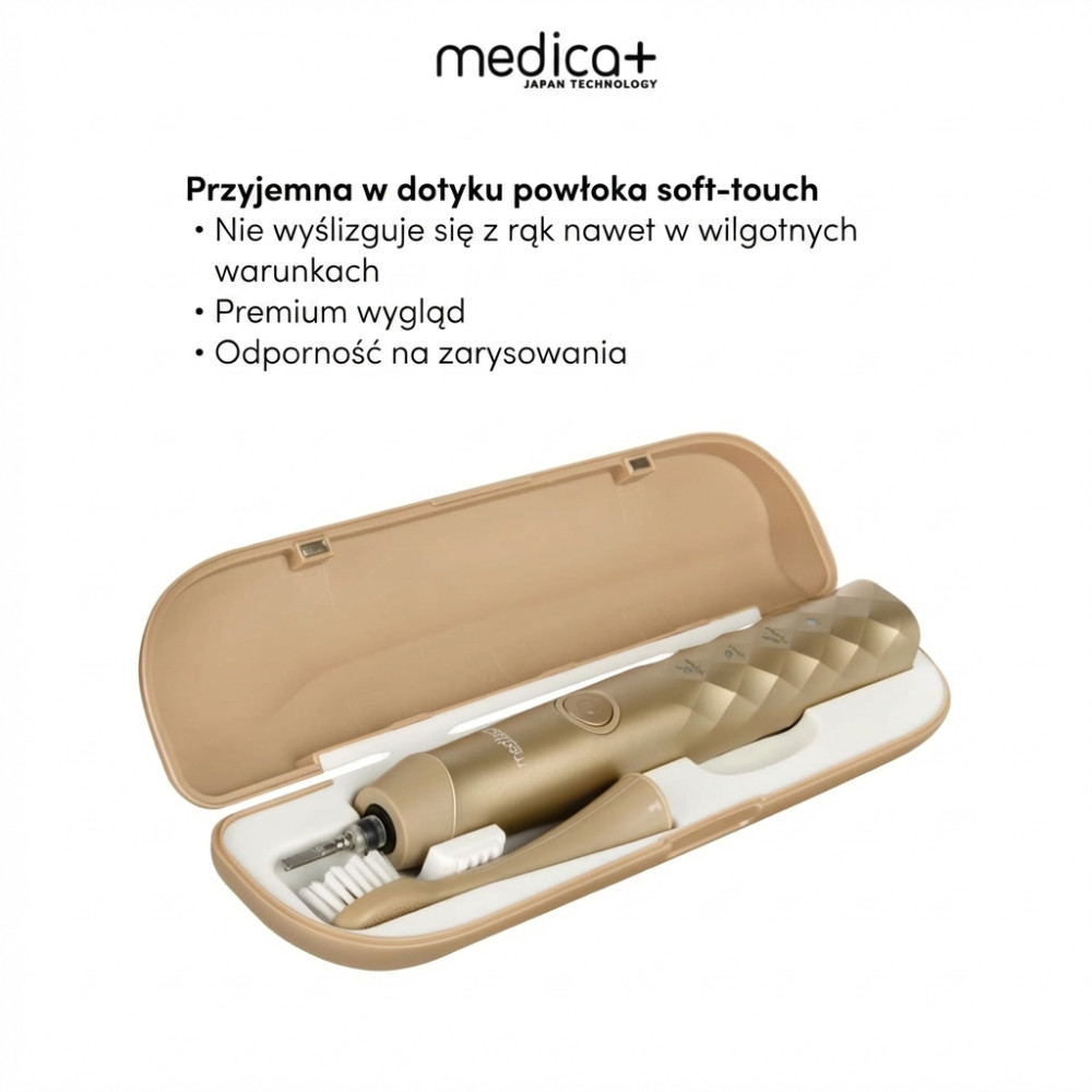 Szczoteczka do zębów z funkcją wibracji MEDICA+ ProBrush 11 GOLD Soft-Touch (Japonia)