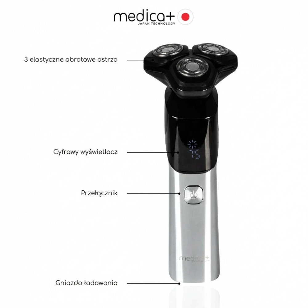 Elektryczna maszynka do golenia MEDICA+ STEEL 6500 (Japonia)