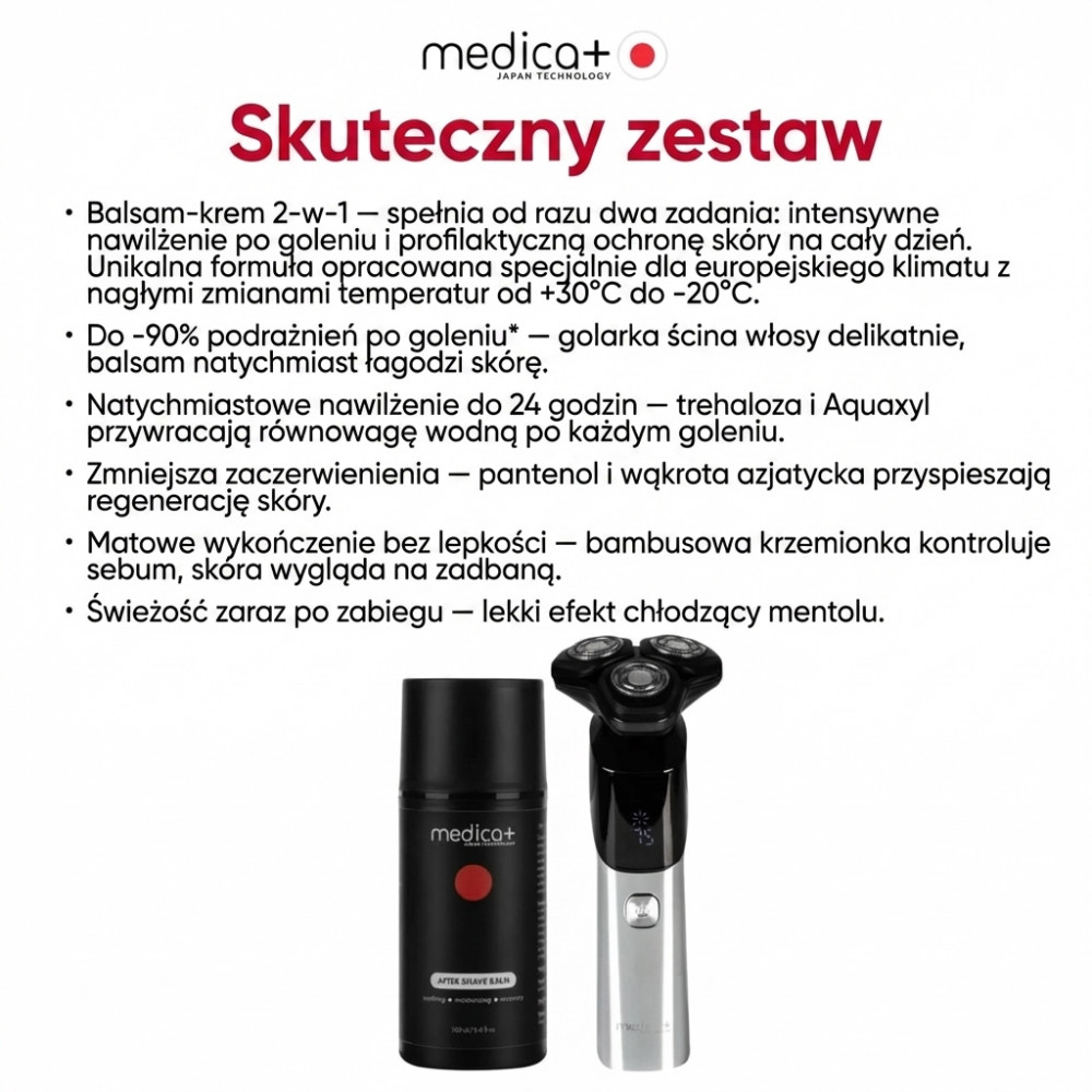 Elektryczna maszynka do golenia MEDICA+ STEEL 6500 (Japonia)