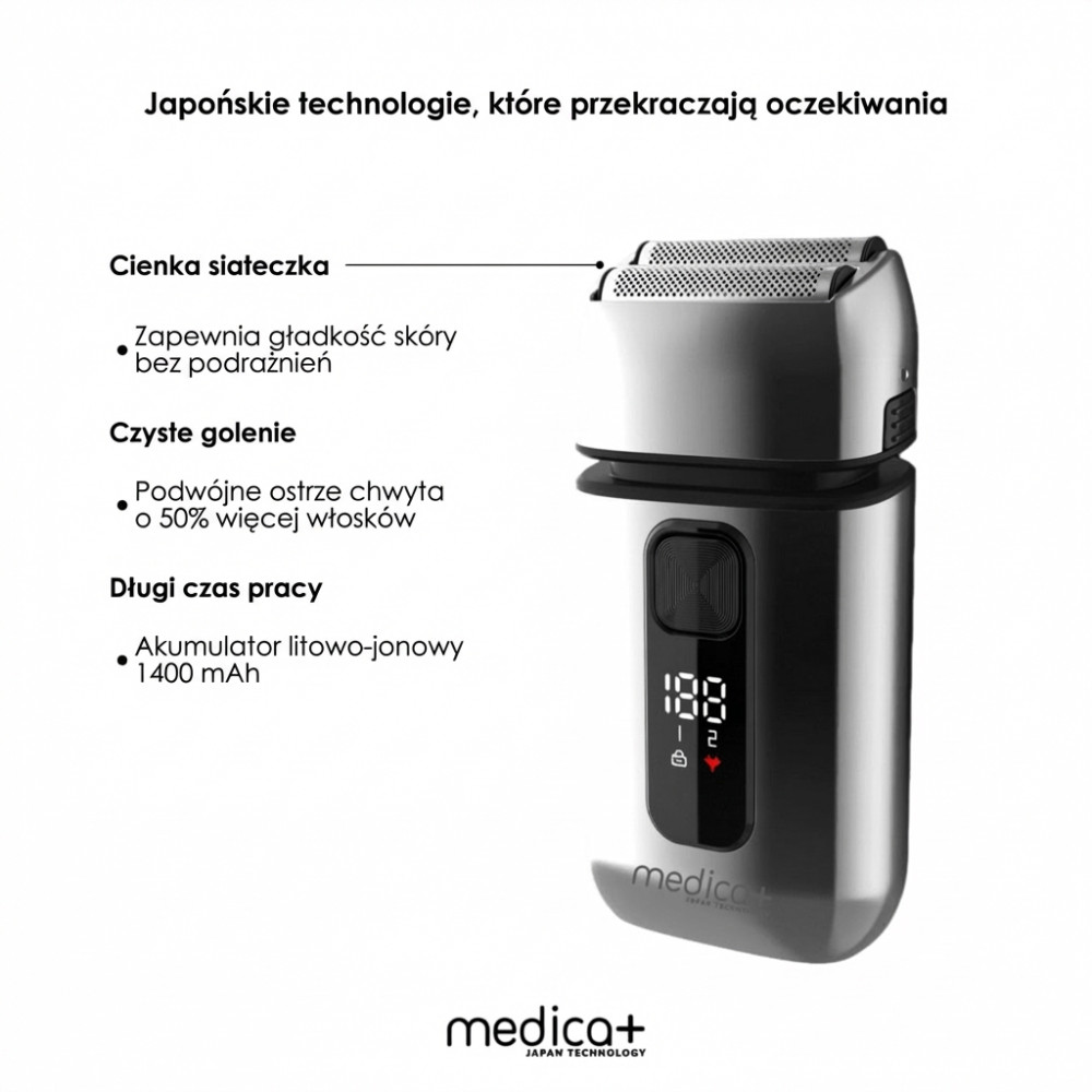Stalowa golarka MEDICA+ STEEL 1400 (Japonia)