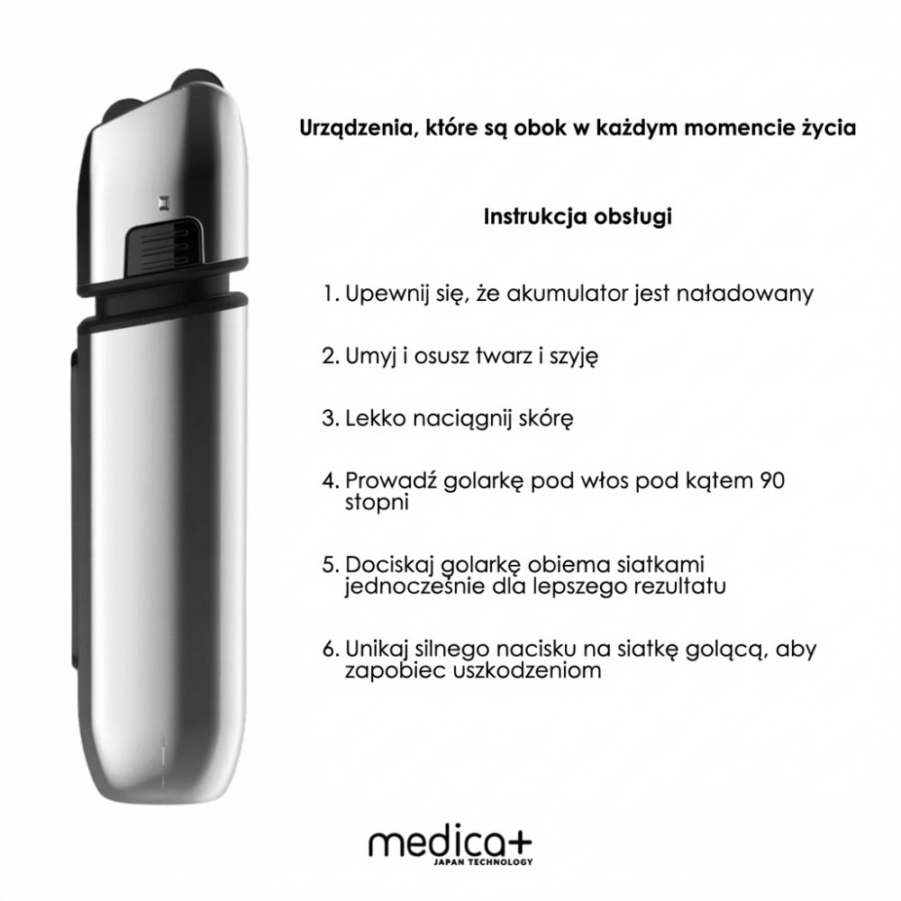 Stalowa golarka MEDICA+ STEEL 1400 (Japonia)