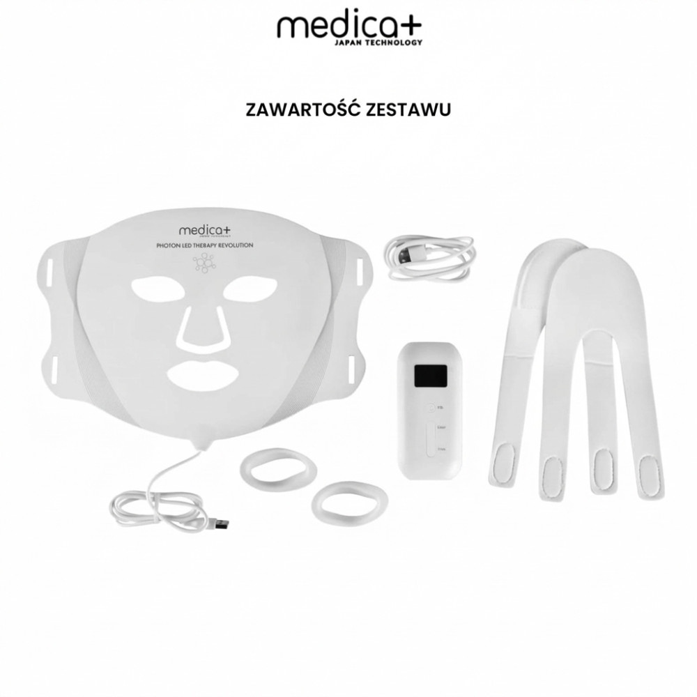 MEDICA+ LEDMask 8X – maska do terapii światłem LED (Japonia)