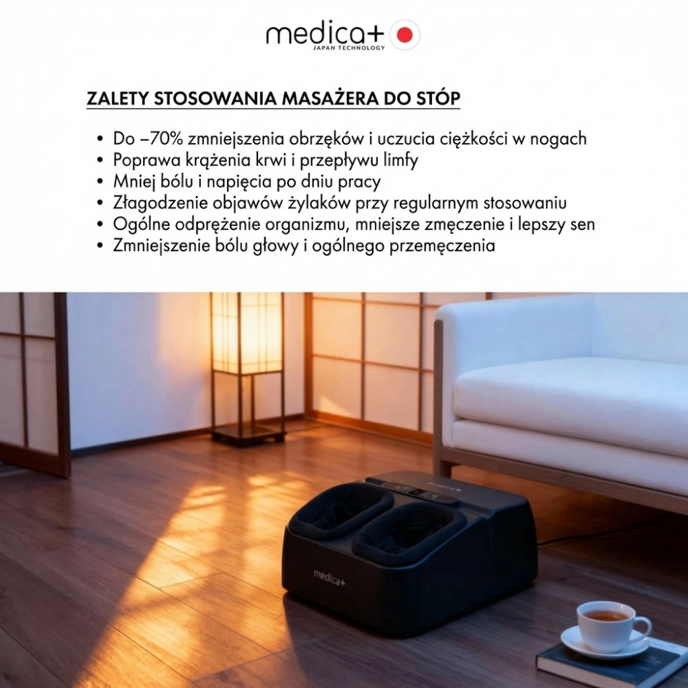 Masażer do stóp MEDICA+ FootMass 7.0 (Japonia)