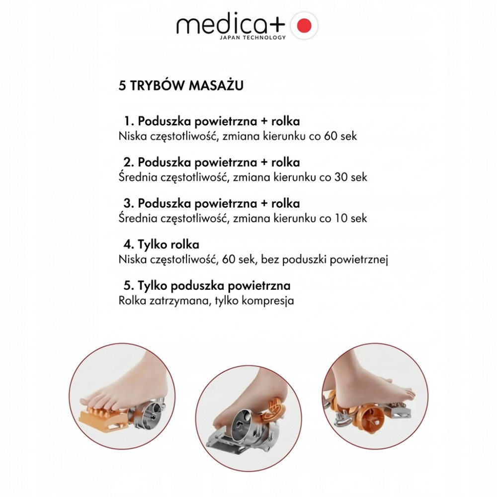Masażer do stóp MEDICA+ FootMass 8.0 (Japonia)
