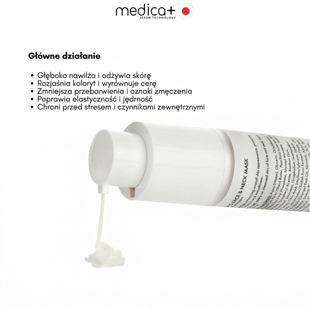 Maska do twarzy i szyi MEDICA+ Vita C Face&amp;amp;Neck Mask (50 ml)