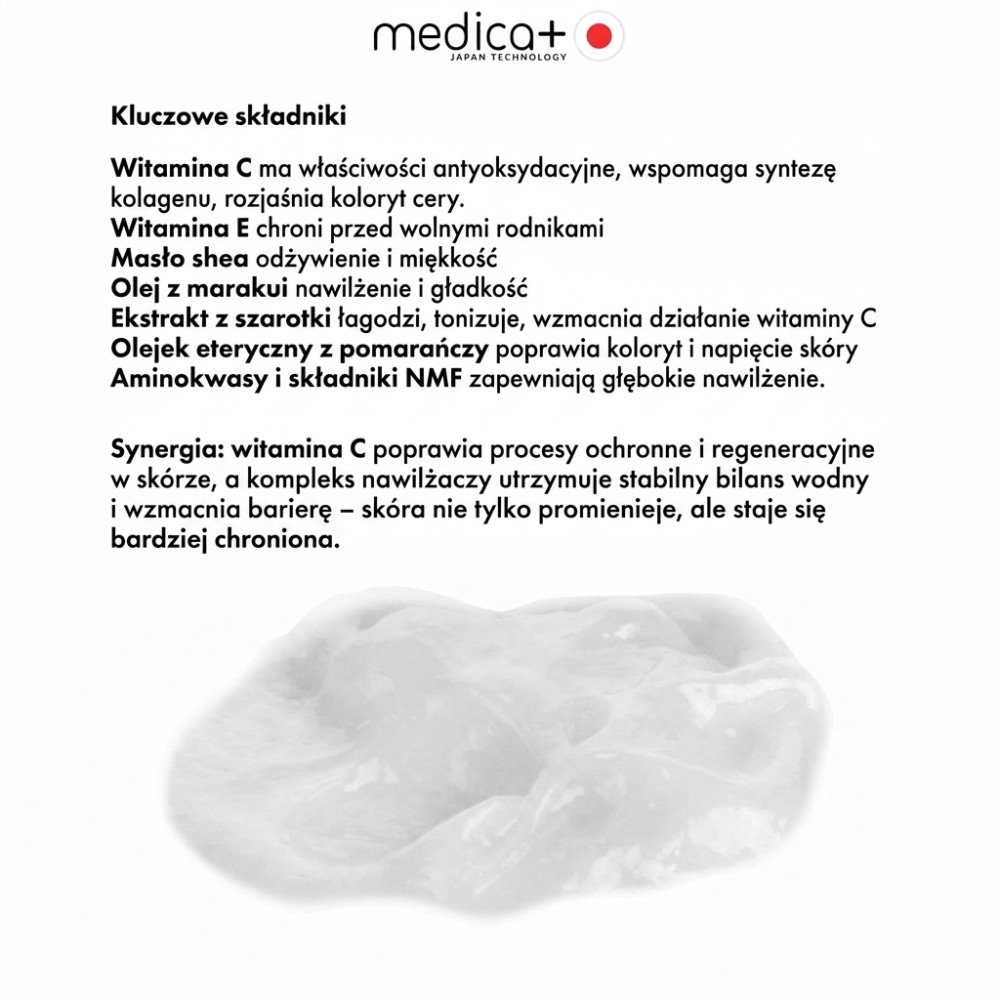 Maska do twarzy i szyi MEDICA+ Vita C Face&amp;amp;Neck Mask (50 ml)