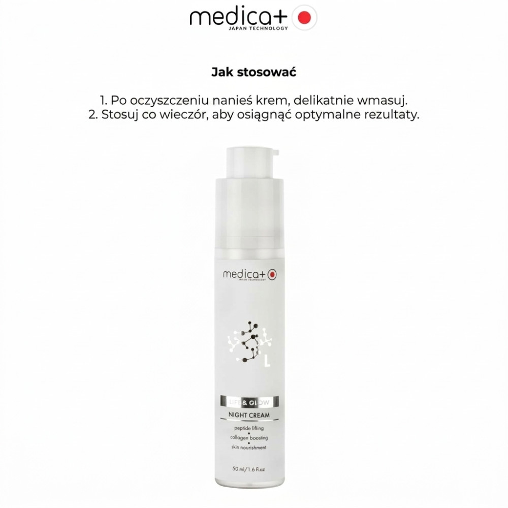 Krem na noc do twarzy z efektem liftingu MEDICA+ Lift &amp;amp; Glow Night Cream (50 ml)
