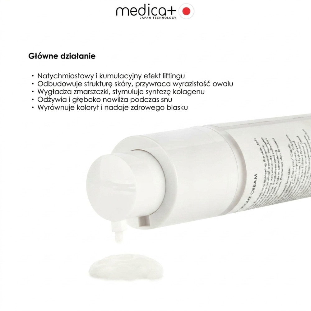Krem na noc do twarzy z efektem liftingu MEDICA+ Lift &amp;amp; Glow Night Cream (50 ml)