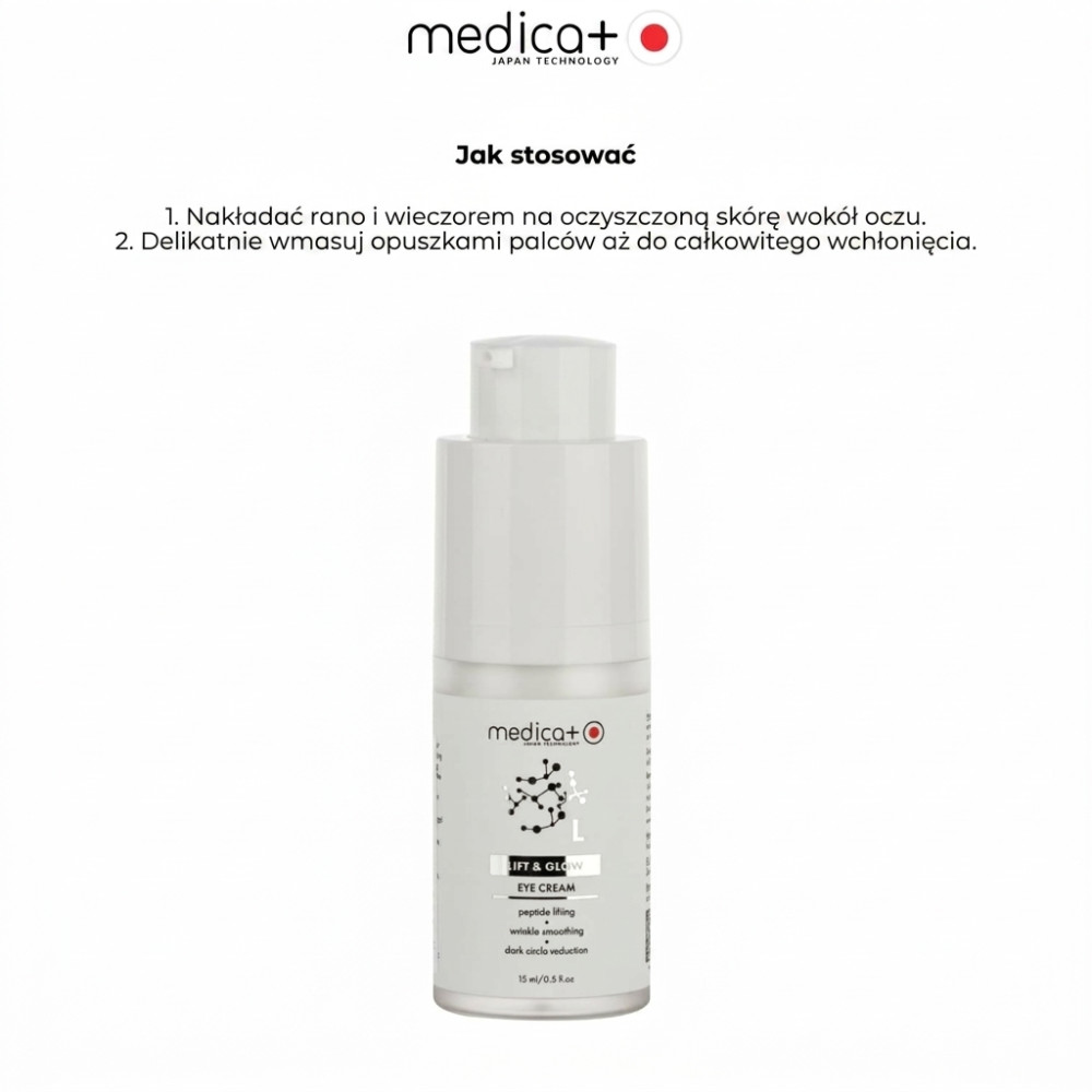 Krem liftingujący do skóry wokół oczu MEDICA+ Lift &amp;amp; Glow Eye Cream (15 ml)