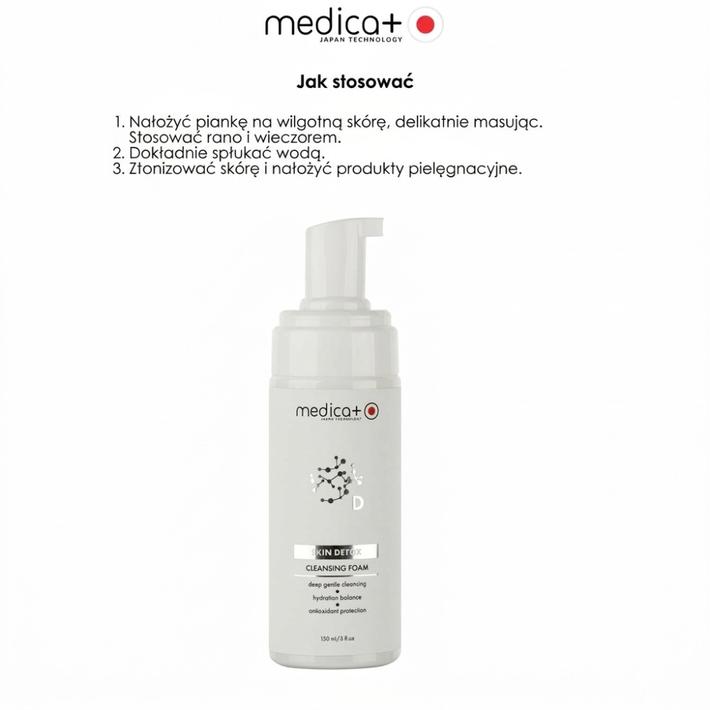 Pianka oczyszczająca do skóry MEDICA+ Skin Detox Cleansing Foam 