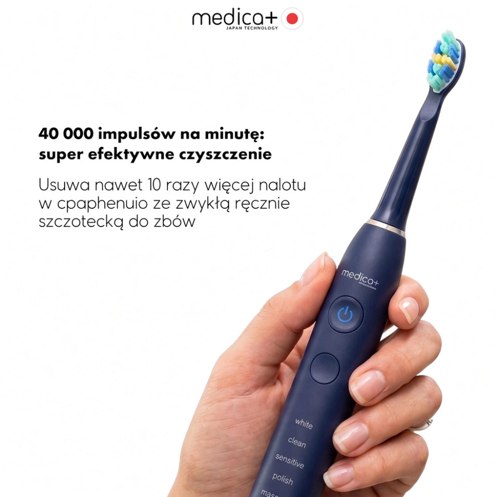 Ultradźwiękowa szczoteczka do zębów MEDICA+ PROBRUSH 8.0 Blue (Japonia)