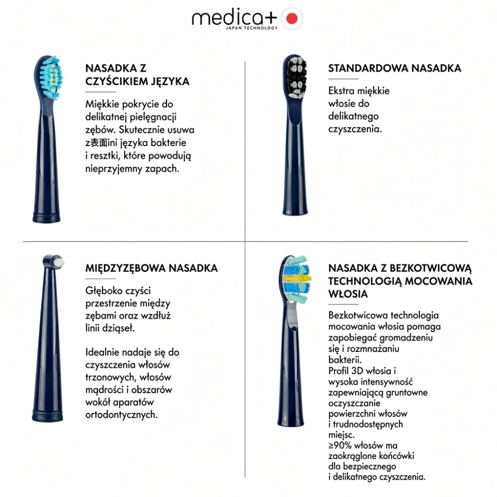 Ultradźwiękowa szczoteczka do zębów MEDICA+ PROBRUSH 8.0 Blue (Japonia)