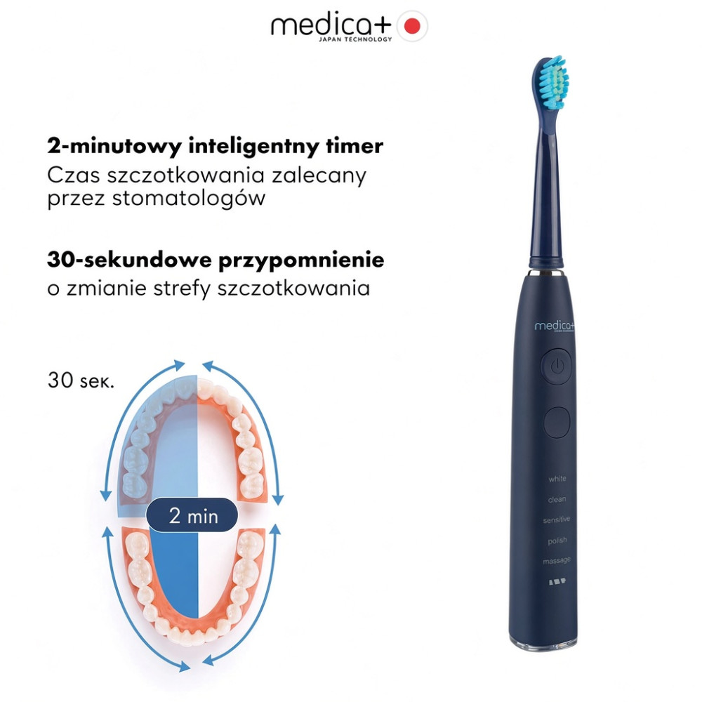 Ultradźwiękowa szczoteczka do zębów MEDICA+ PROBRUSH 8.0 Blue (Japonia)