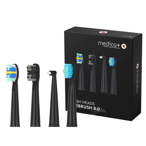 Końcówki do szczoteczki ultradźwiękowej MEDICA + PROBRUSH 8.0 black