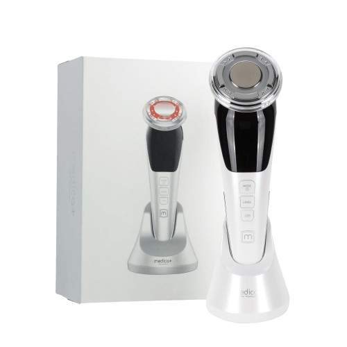 Mikroprądowy masażer do liftingu twarzy MEDICA+ Skin Lifting 7.0 White – EMS, LED (Japonia)